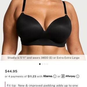 Victoria's Secret Angel Dreams Like New Wireless Black Bra